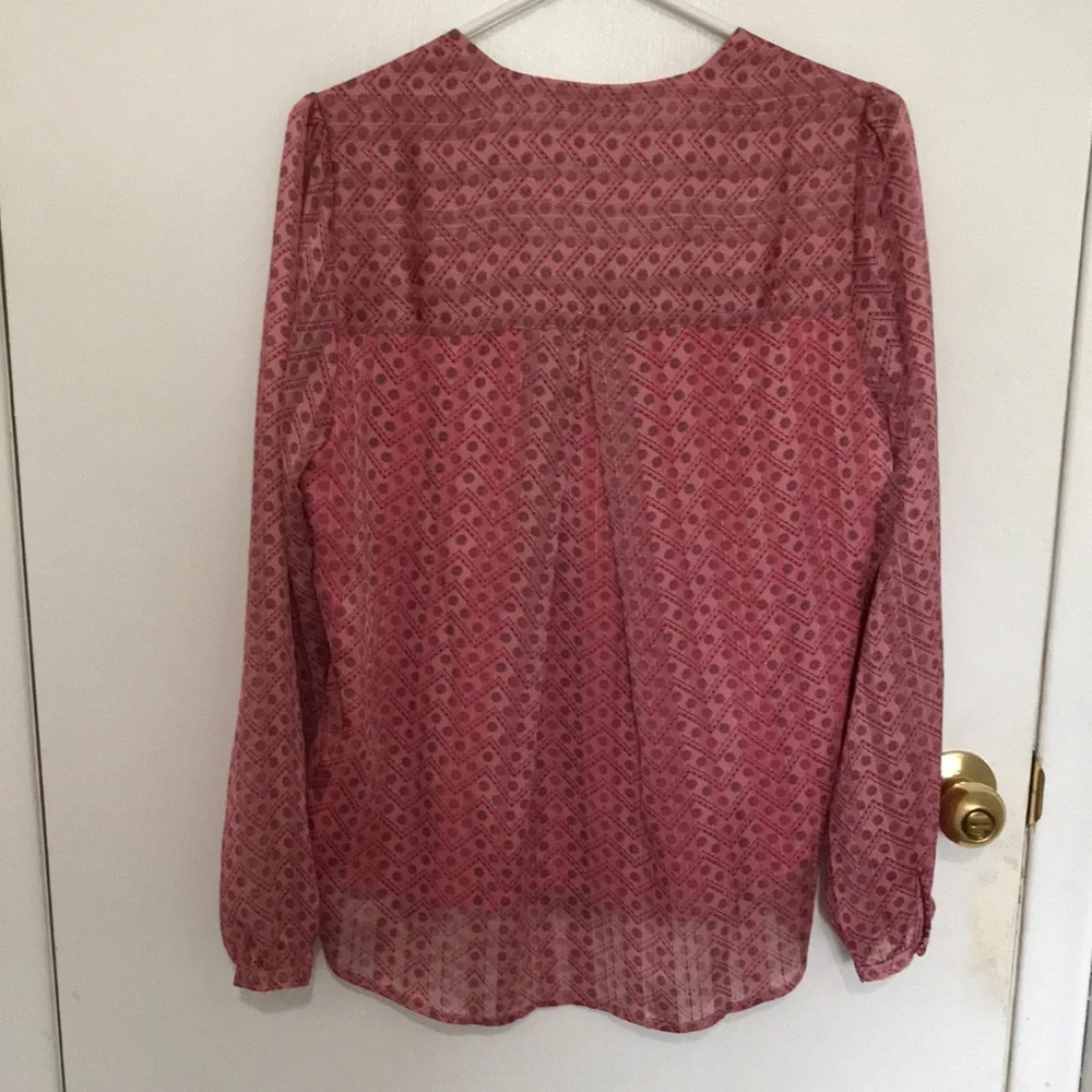 ⚡️Host Pick⚡️Esqualo Womens Pink Blouse Size US 8 - Picture 6 of 12